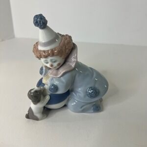 Retired Lladro 5278 Pierrot Clown Puppy Ball Porcelain Figurerine Spain‎ Mint
